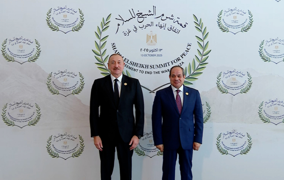 Azərbaycan Prezidenti İlham Əliyev Şarm əl-Şeyx şəhərində Yaxın Şərq Sülh Sammitində iştirak edib  YENİLƏNİB-7 VİDEO