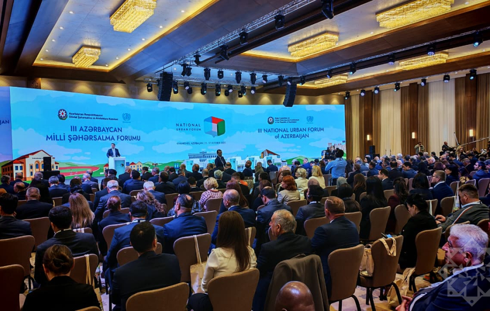 Xankəndi şəhərində III Azərbaycan Milli Şəhərsalma Forumunun açılış mərasimi keçirilib - YENİLƏNİB 2  VİDEO