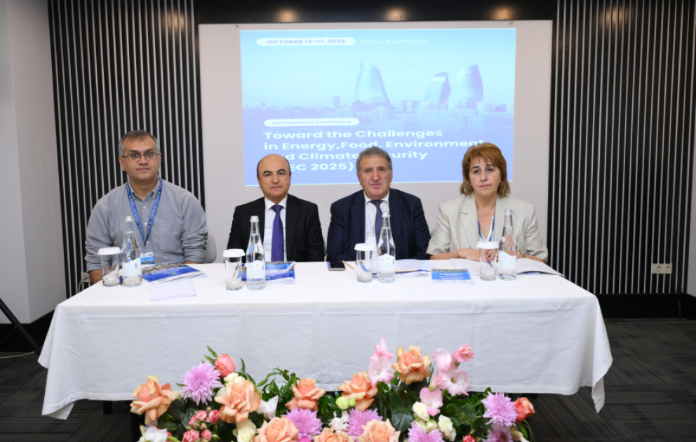 “Enerji, qida, ətraf mühit və iqlim təhlükəsizliyi sahəsində çağırışlar” mövzusunda beynəlxalq konfrans işə başlayıb YENİLƏNİB VİDEO