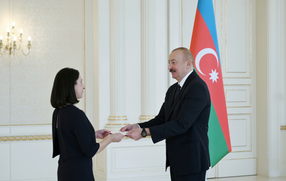 Azərbaycan Prezidenti Fransanın ölkəmizdə yeni təyin olunmuş səfirinin etimadnaməsini qəbul edib VİDEO