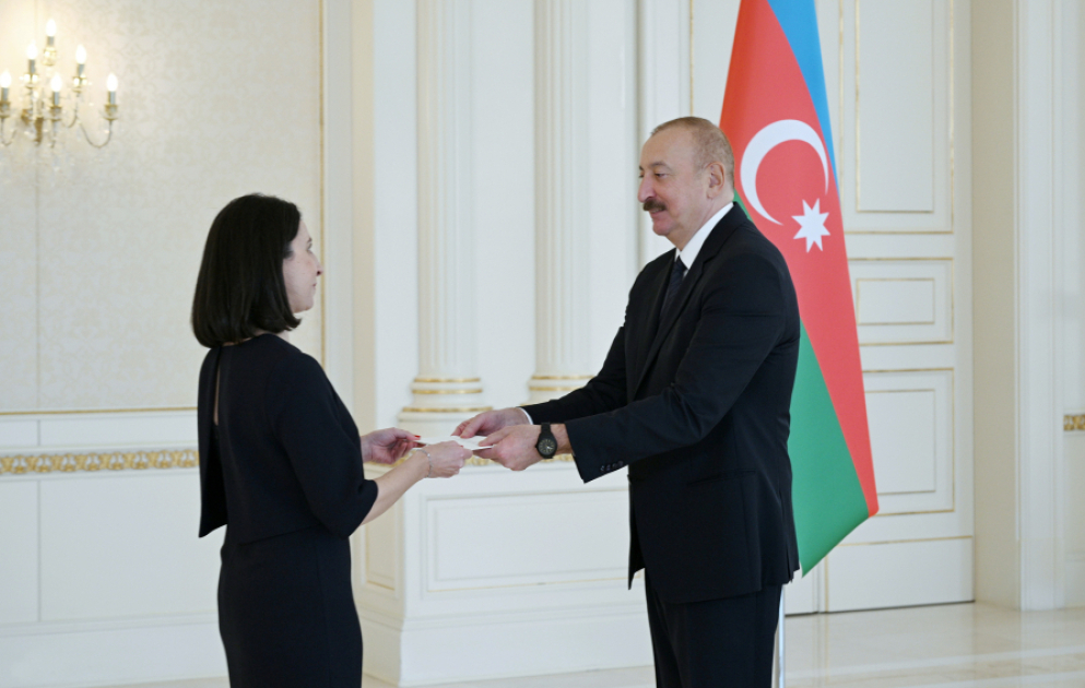President of Azerbaijan accepted credentials of newly appointed ambassador of France VIDEO