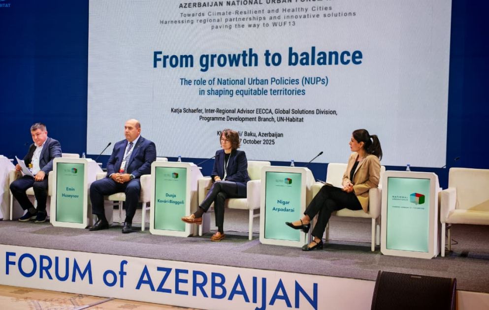 III Azərbaycan Milli Şəhərsalma Forumu işini panel sessiya ilə davam etdirir VİDEO