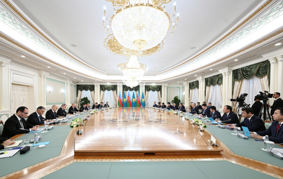 Zweites Treffen des Obersten Rates für zwischenstaatliche Zusammenarbeit zwischen Aserbaidschan und Kasachstan in Astana AKTUALISIERT VIDEO