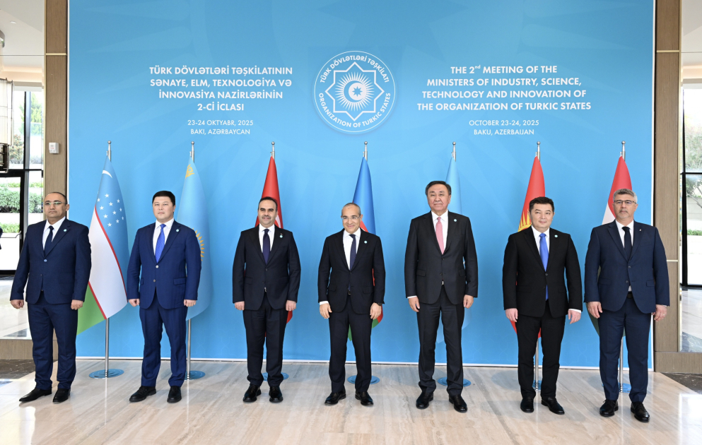 Bakıda Türk Dövlətləri Təşkilatının Sənaye, Elm, Texnologiya və İnnovasiya Nazirlərinin 2-ci iclası keçirilir VİDEO