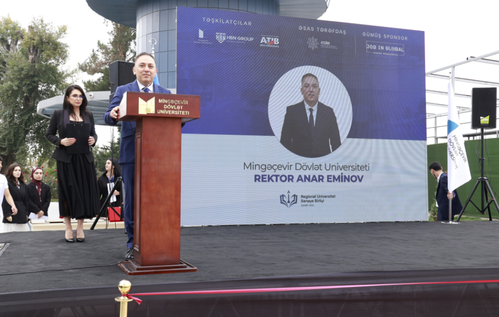 Mingəçevir regionun ən böyük Universitet–Sənaye Birliyi Sammitinə ev sahibliyi edib VİDEO