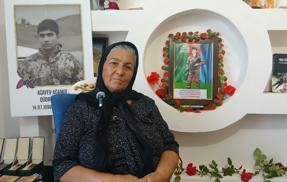 Şəhid anası: Oğlum Vətən üçün canından keçərək ölməzlik qazandı VİDEO