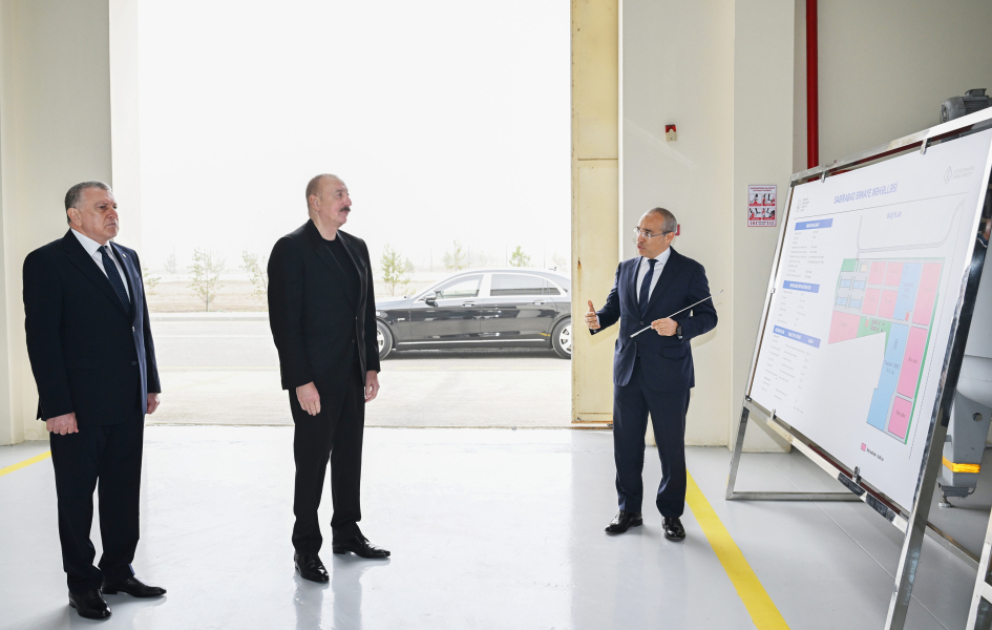 President Ilham Aliyev visited agrochemical production facility in Sabirabad VIDEO