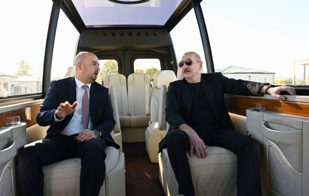 President Ilham Aliyev inspected progress of second phase of Aghali village and attended opening of Mammadbayli village in Zangilan district VIDEO