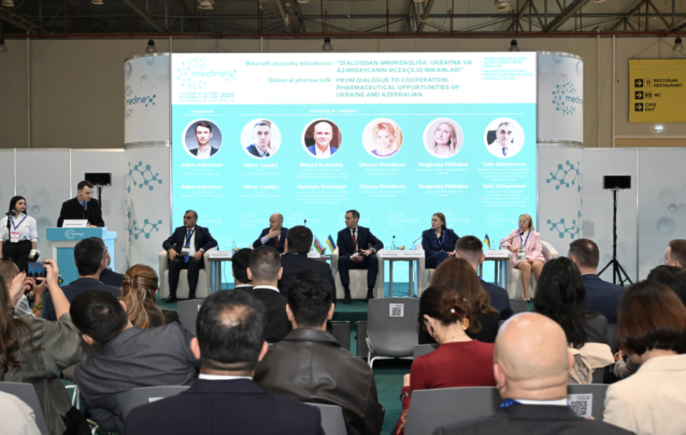 “Medinex 2025” sərgisi çərçivəsində Azərbaycan və Ukraynanın əczaçılıq sahəsindəki imkanları müzakirə olunub VİDEO