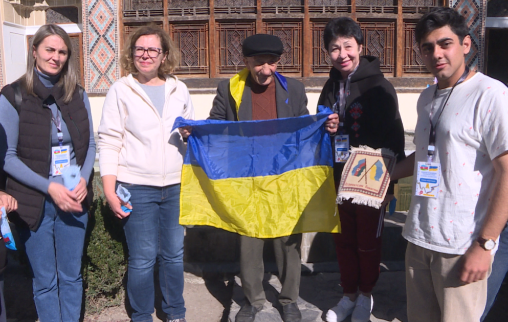 Ukraynalı uşaqlar Şəkinin tarixi məkanları və görməli yerləri ilə tanış olublar VİDEO