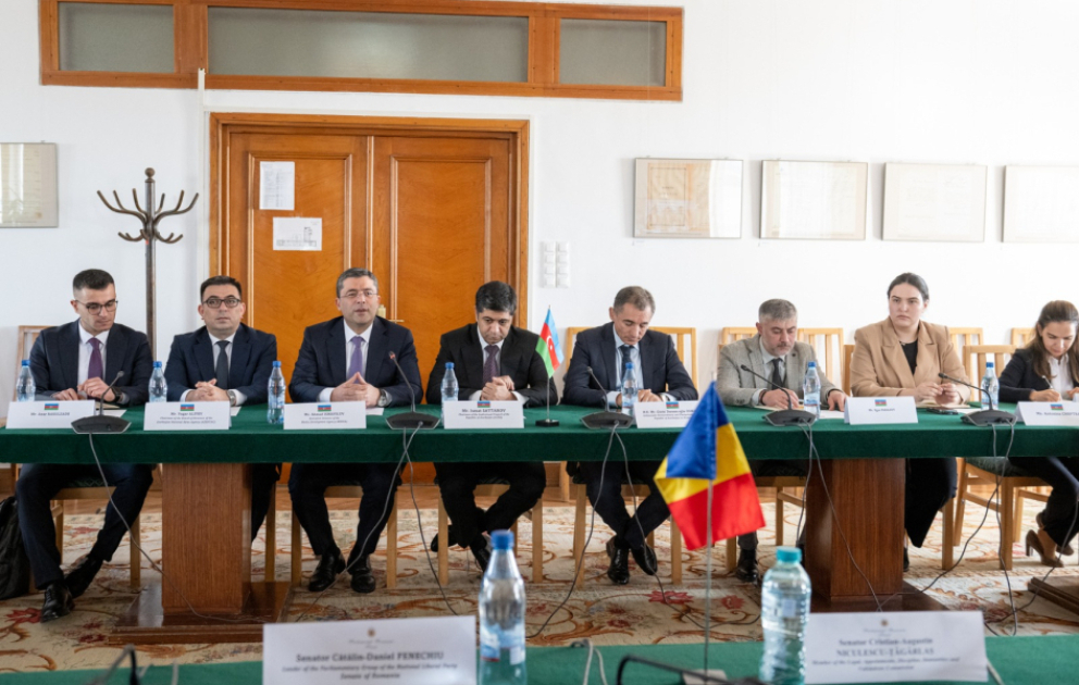 Румынские сенаторы проинформированы о мерах, осуществляемых в Азербайджане в области развития медиа ВИДЕО
