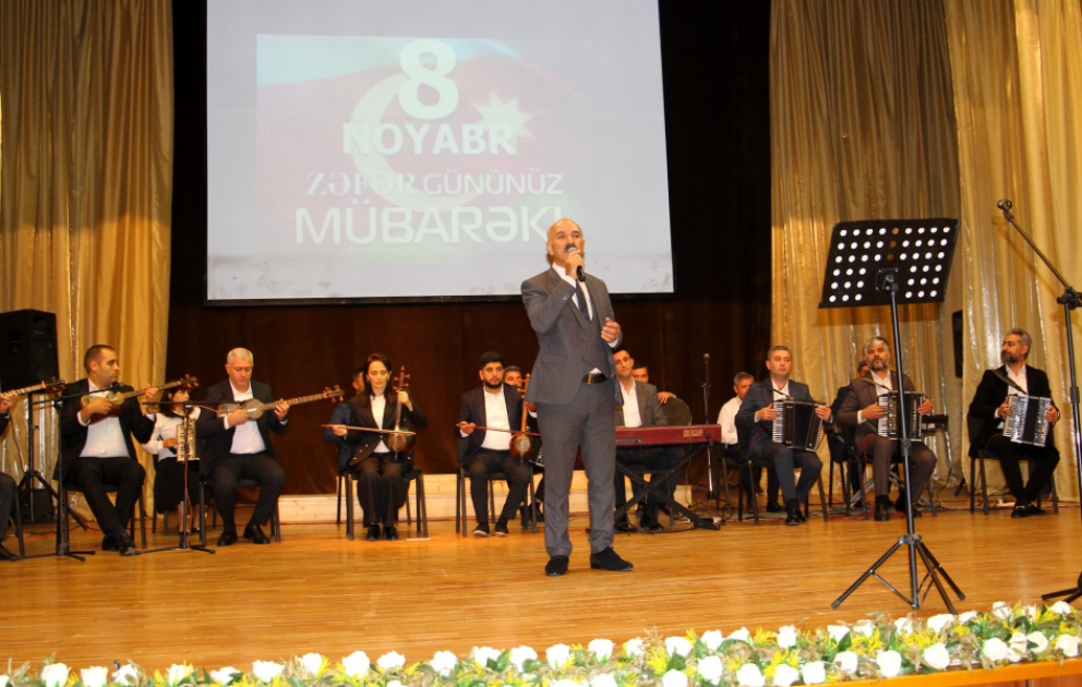 Sabirabadda “Zəfər nəğmələri” adlı konsert proqramı təşkil edilib VİDEO
