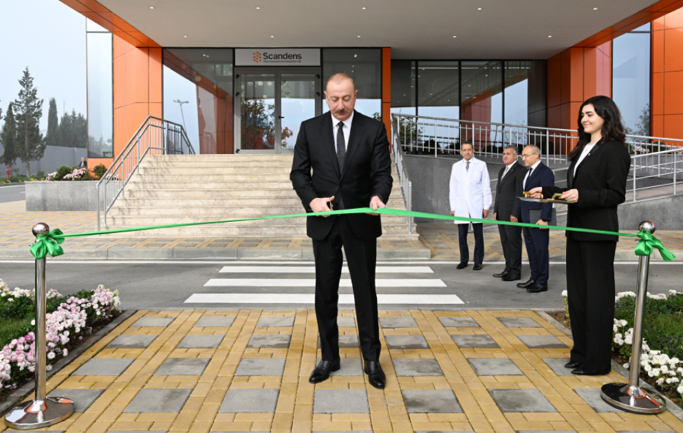 President Ilham Aliyev attended inauguration of pharmaceutical production facility VIDEO