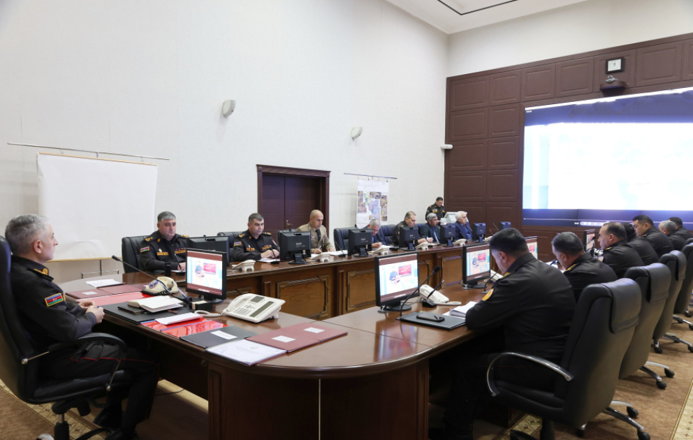 Naxçıvanda fövqəladə hadisələrin nəticələrinin aradan qaldırılmasına dair komanda-qərargah təlimi keçirilib VİDEO