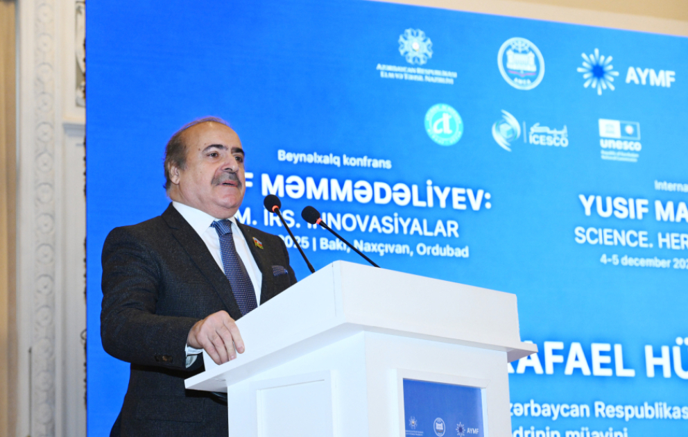 “Yusif Məmmədəliyev: Elm. İrs. İnnovasiyalar” adlı beynəlxalq konfrans işə başlayıb YENİLƏNİB VİDEO