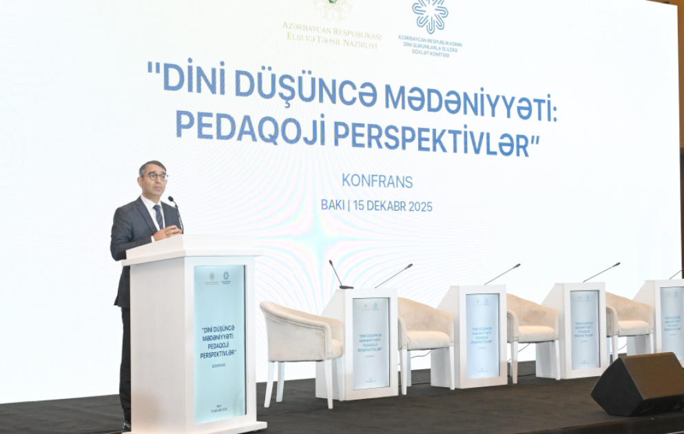 Bakıda “Dini düşüncə mədəniyyəti: pedaqoji perspektivlər” mövzusunda konfrans keçirilib YENİLƏNİB VİDEO