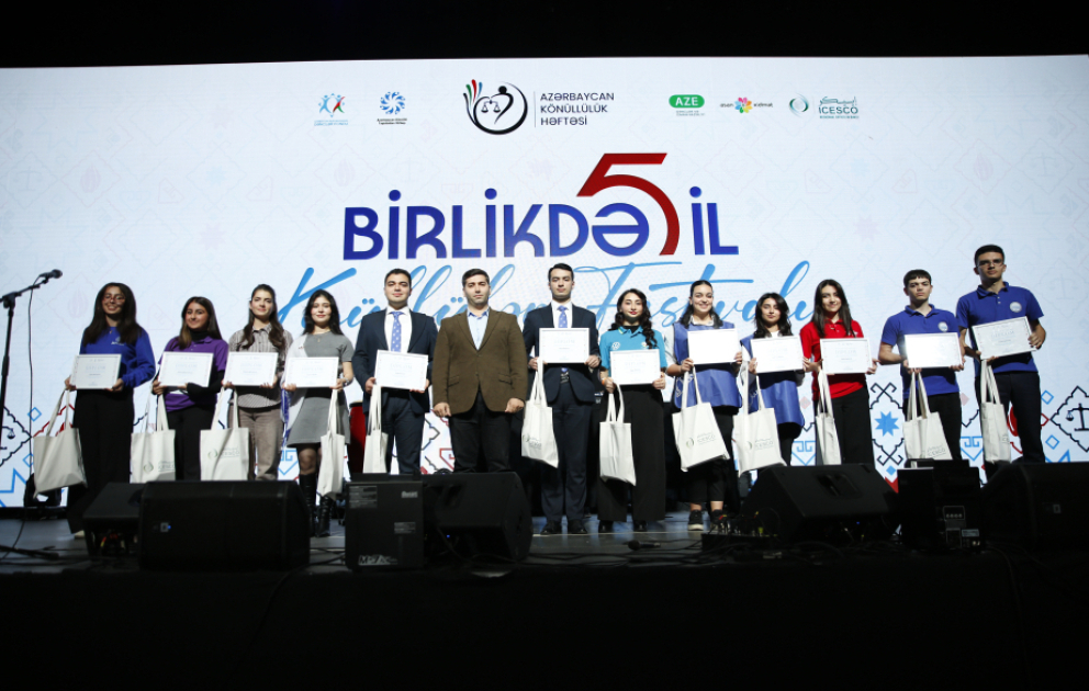 Bakıda “Birlikdə 5 il” Könüllülər Festivalı başa çatıb VİDEO