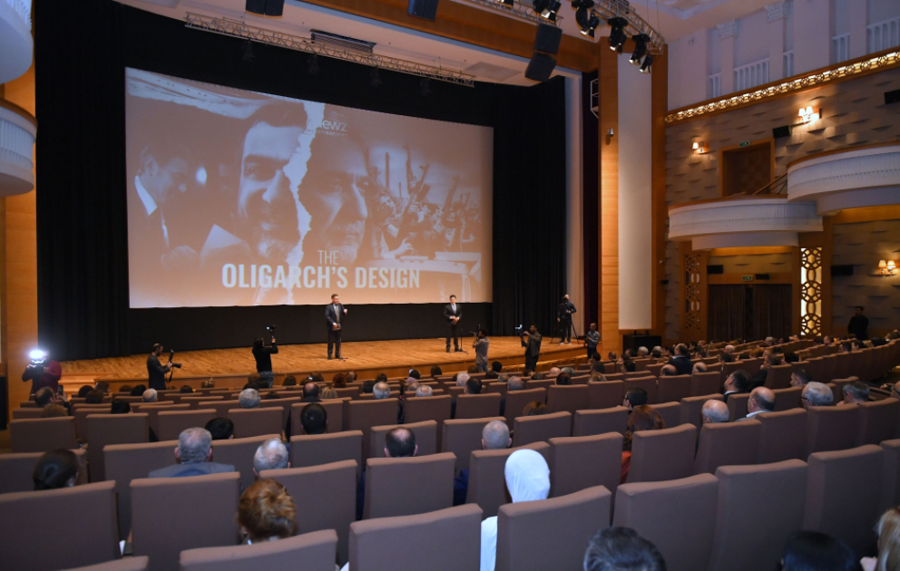 Nizami Kino Mərkəzində “The Oligarch’s Design” sənədli filminin nümayişi olub VİDEO