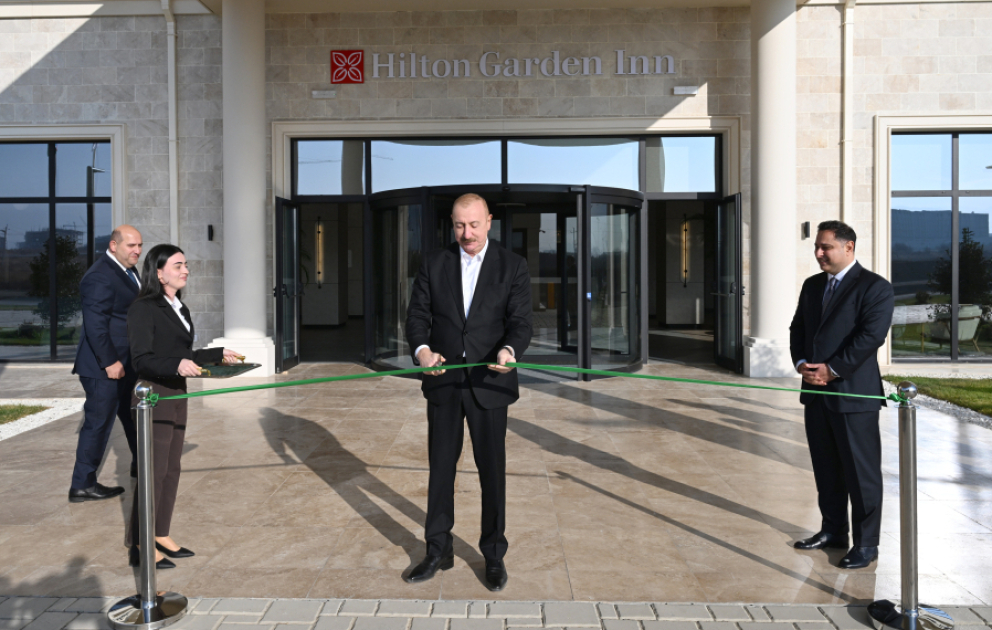 Hilton Garden Inn Agdam eröffnet VIDEO