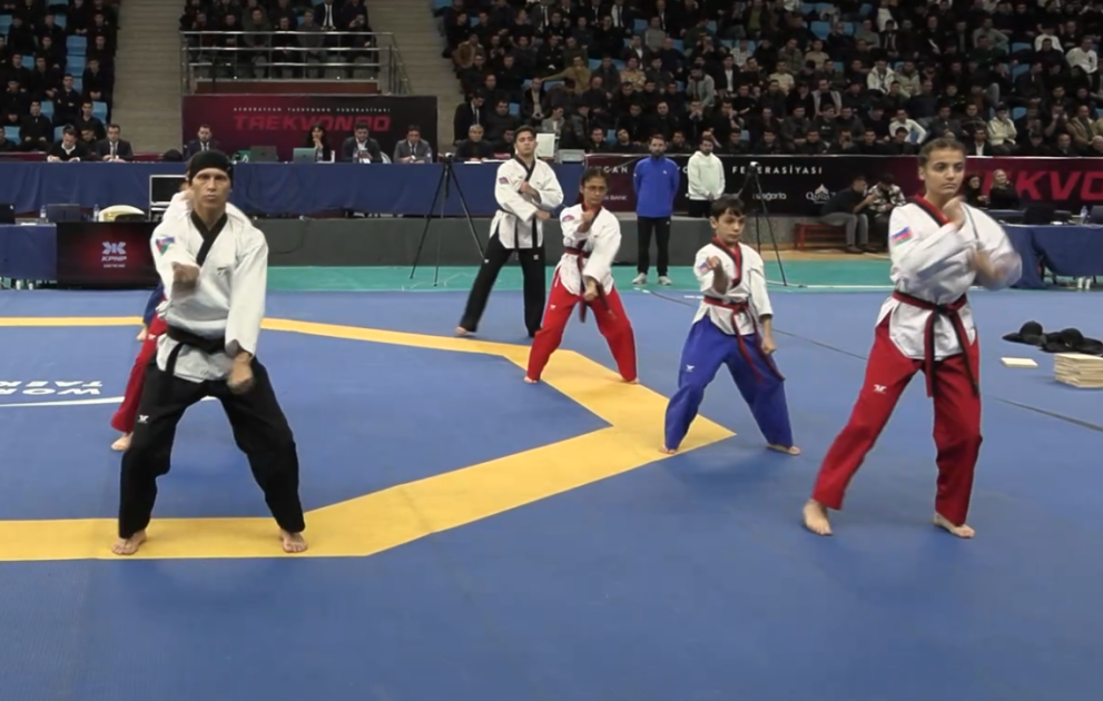 Taekvondo üzrə Azərbaycan çempionatının açılış mərasimi keçirilib VİDEO