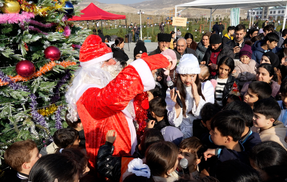 Cəbrayıl və Zəngilan rayonlarında ilk dəfə Yeni il Qış yarmarkası keçirilib FOTO  VİDEO