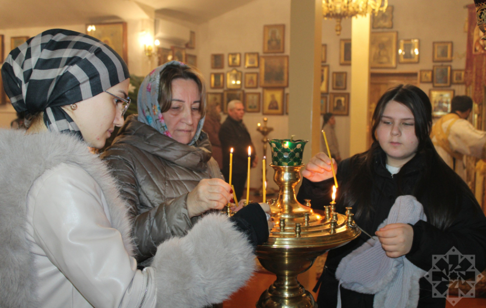 Şimal bölgəsinin pravoslavları Milad bayramını qeyd edirlər FOTO  VİDEO