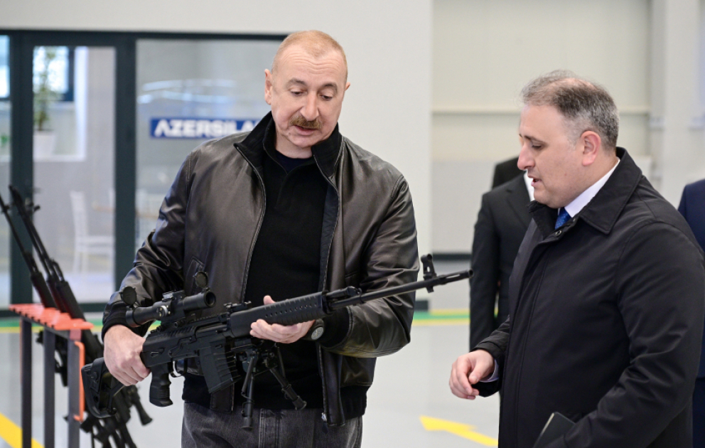 Präsident Ilham Aliyev weiht elektromechanisches Werk in Tartar ein AKTUALISIERT VIDEO