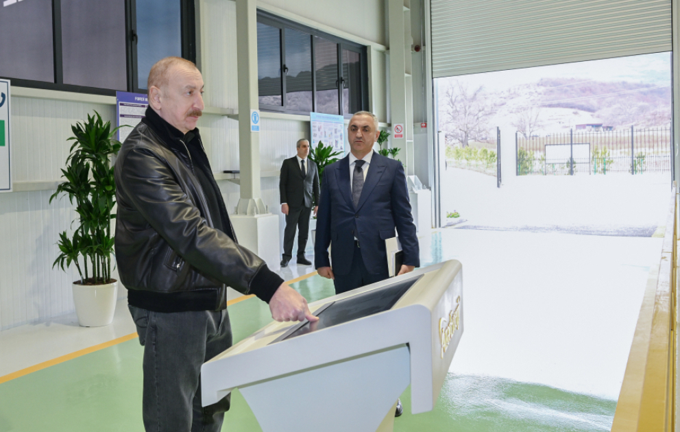 Le président Aliyev participe à l’inauguration de la centrale hydraulique « Gozloukörpu » dans le district d’Aghdéré MIS A JOUR VIDEO