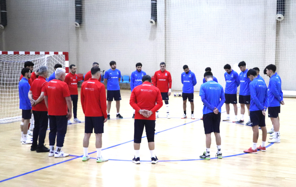 Futzal üzrə Azərbaycan millisinin media üçün məşqi keçirilib VİDEO