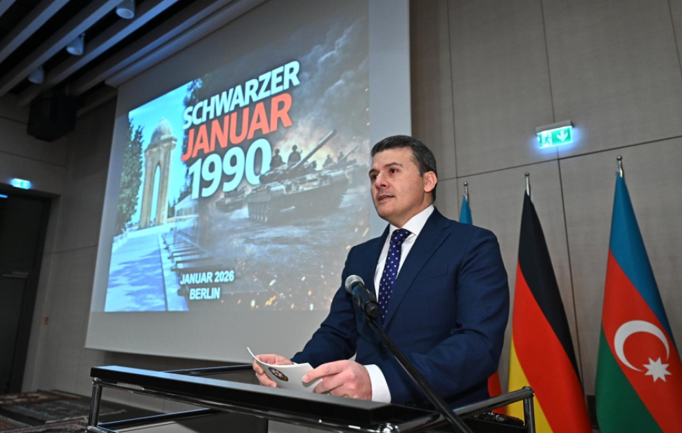20 Yanvar şəhidlərinin əziz xatirəsi Berlində dərin ehtiramla yad olunub VİDEO