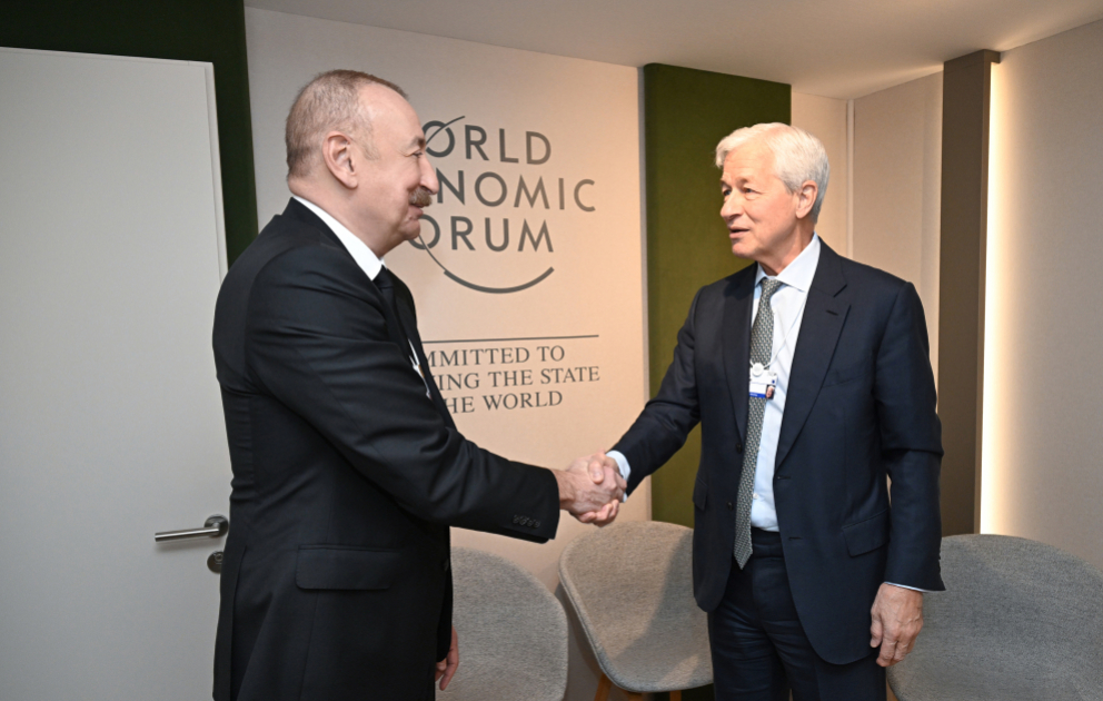 Davos : le président azerbaïdjanais s’entretient avec le PDG de JPMorgan VIDEO