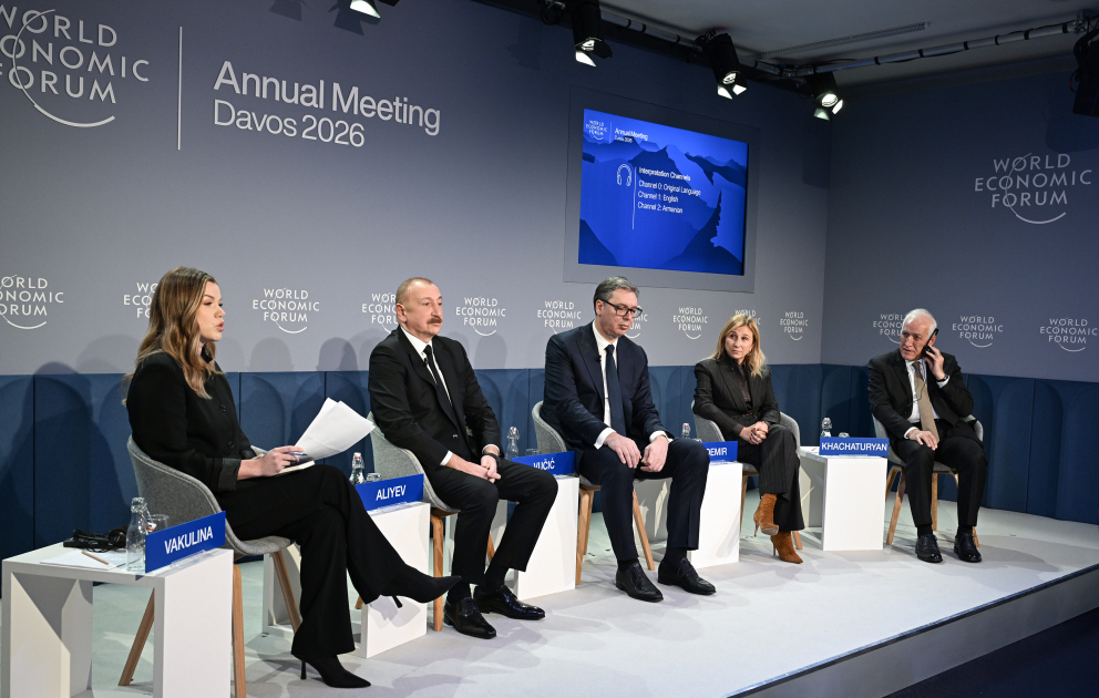 Ilham Aliyev participe à un panel intitulé « Déterminer l’identité économique de l’Eurasie » à Davos MIS A JOUR VIDEO