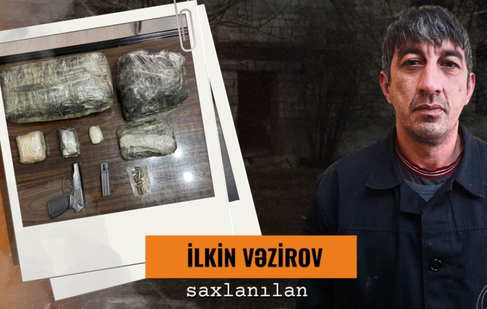 Göyçayda narkotiklərin satışı ilə məşğul olan silahlı şəxs saxlanılıb VİDEO