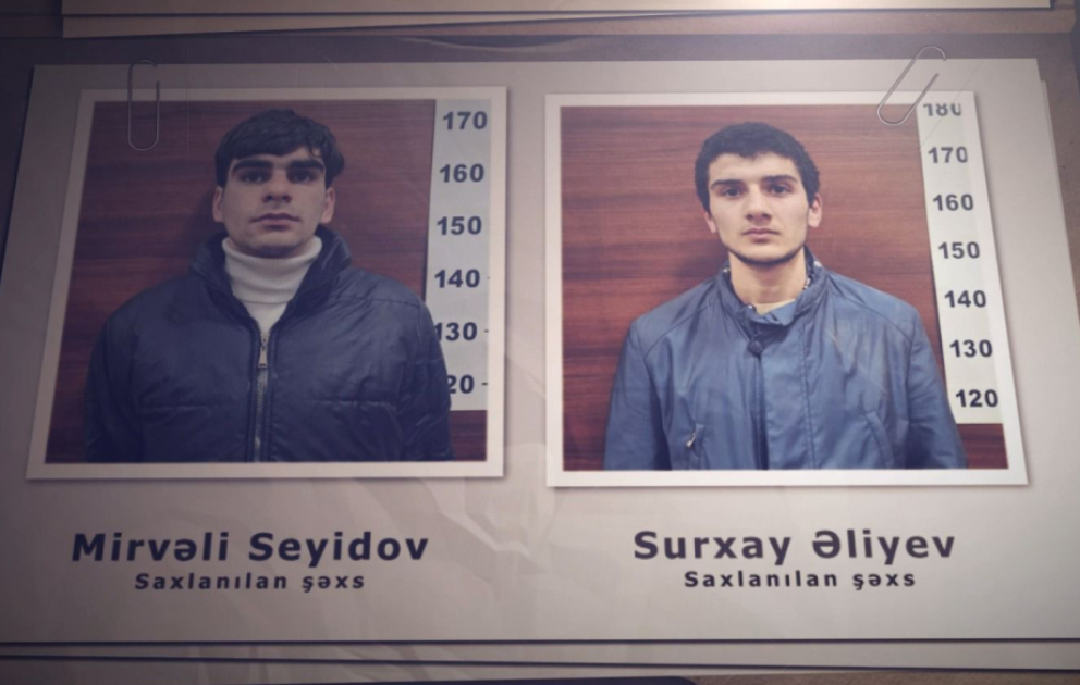 Xətai rayonunda soyğunçuluq edən iki nəfər saxlanılıb VİDEO