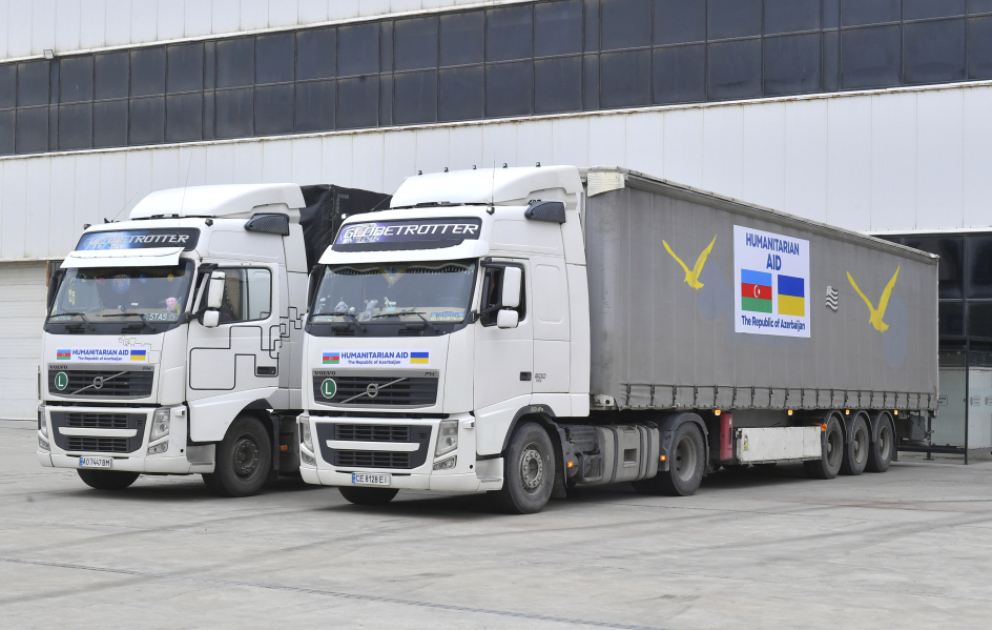 Azerbaijan sends another batch of humanitarian aid to Ukraine VIDEO