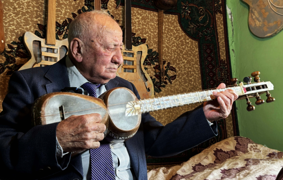 Musiqi ilə döyünən 92 illik ömür FOTO VİDEO