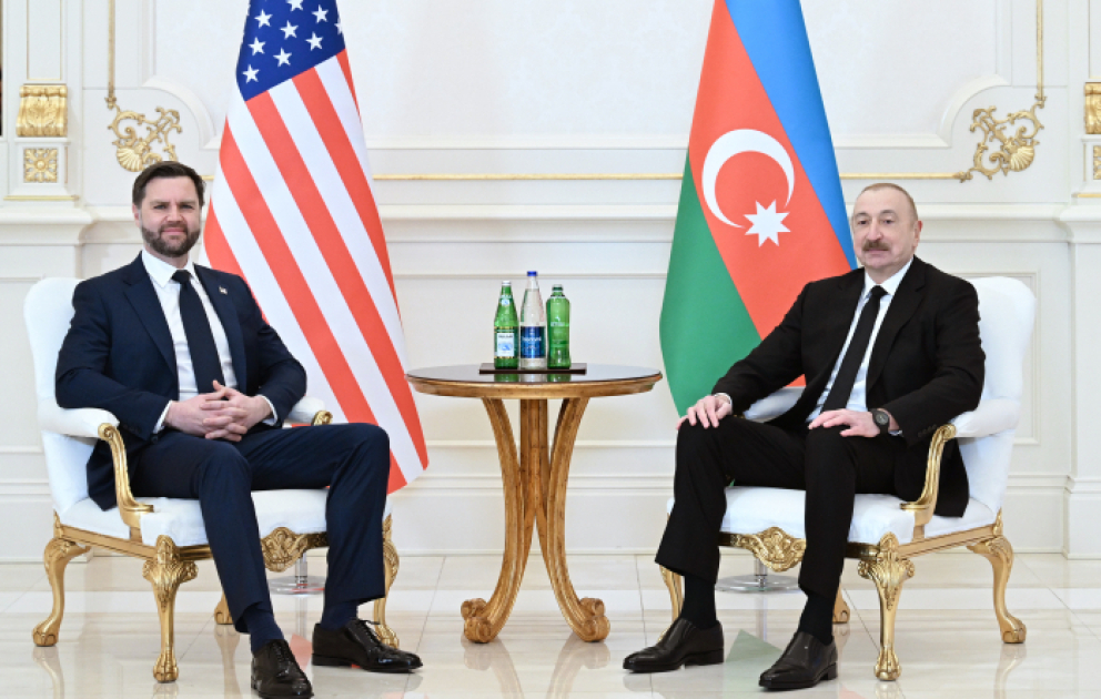 Azərbaycan Prezidenti İlham Əliyevin ABŞ-ın Vitse-prezidenti ilə məhdud tərkibdə görüşü olub VİDEO
