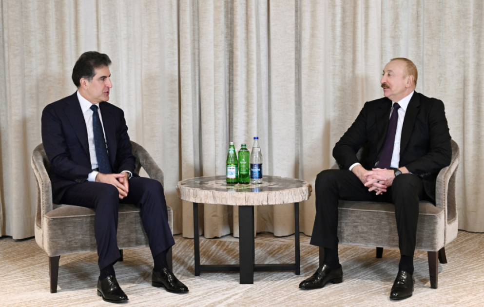 Le président azerbaïdjanais s’entretient avec le président du Kurdistan irakien VIDEO