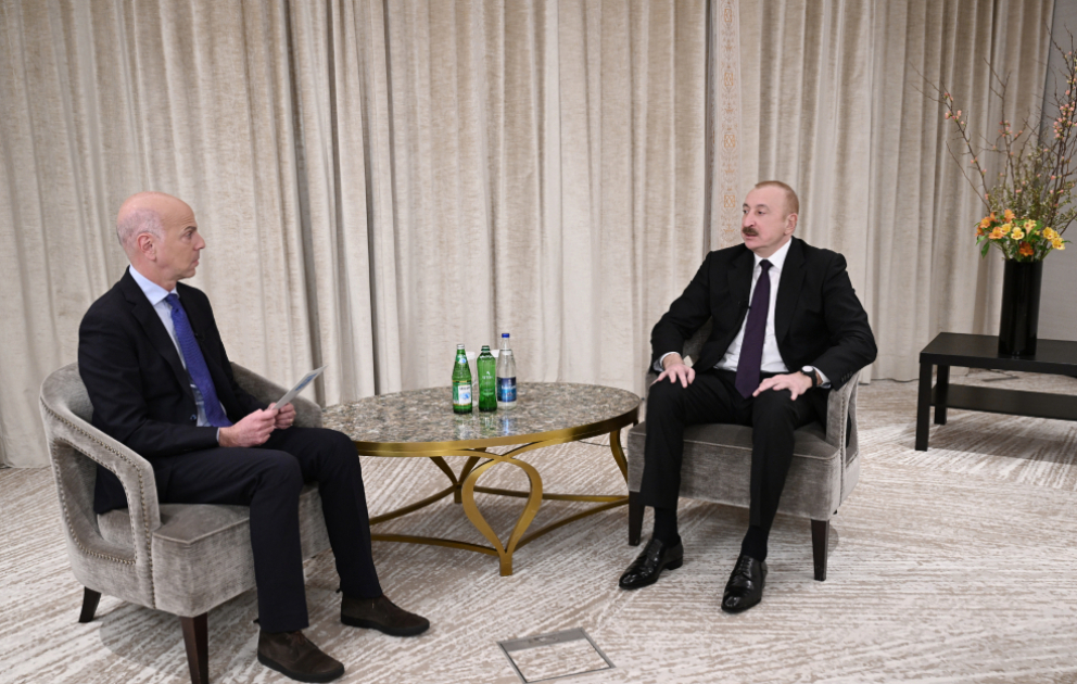 President Ilham Aliyev was interviewed by France 24 in Munich VIDEO