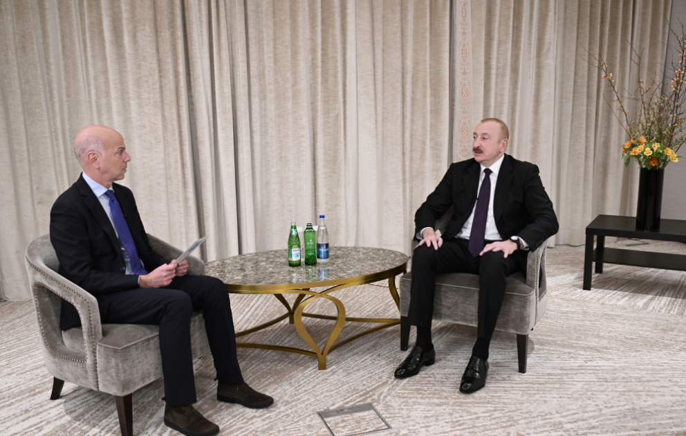 Le président Ilham Aliyev accorde un entretien à France 24 VIDEO