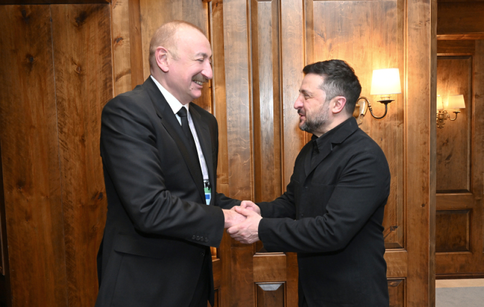 President Ilham Aliyev met with Ukrainian President Volodymyr Zelenskyy in Munich VİDEO VIDEO