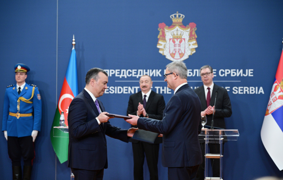 Azerbaijan-Serbia documents exchanged VIDEO