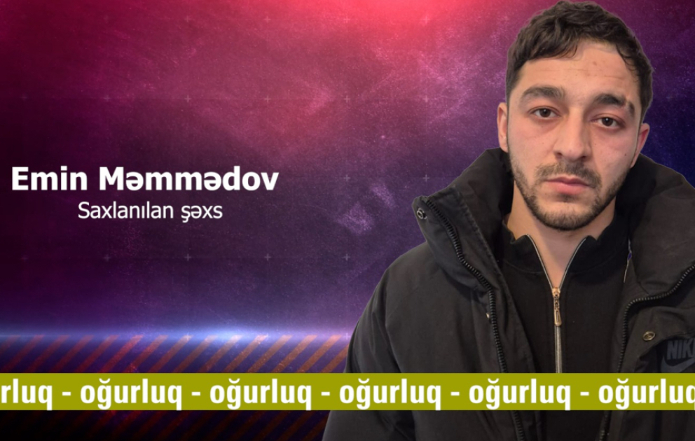 Bir binada ikinci dəfə oğurluq edən şəxs saxlanılıb VİDEO