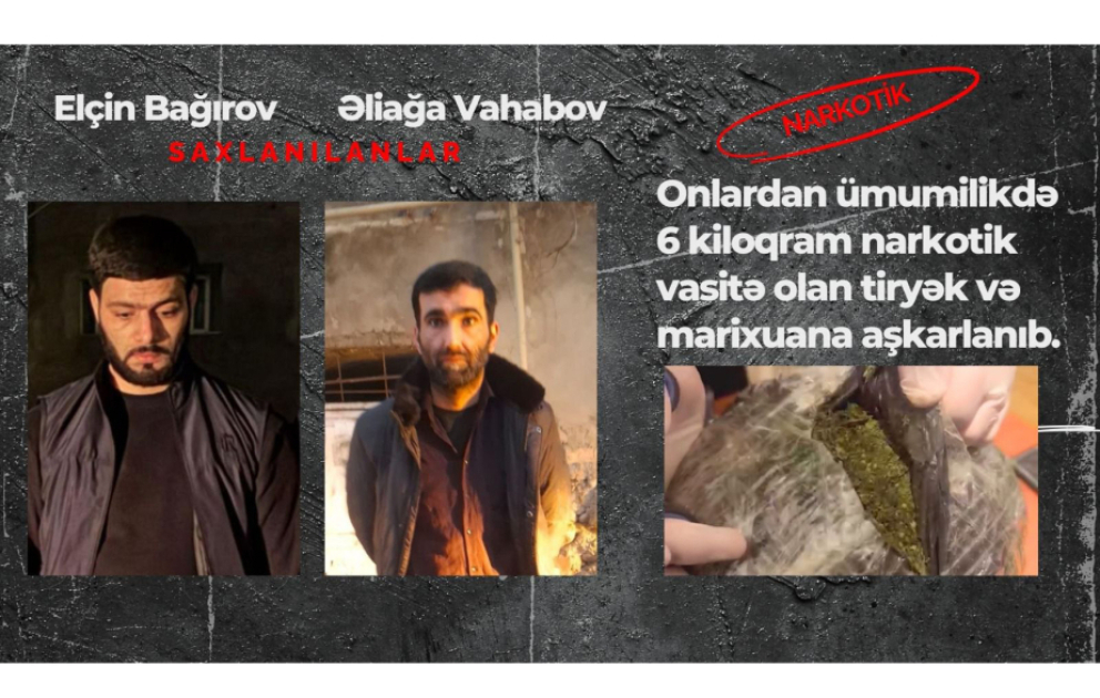 Sosial şəbəkələrdə narkotik vasitələr satan şəxslər saxlanılıblar VİDEO