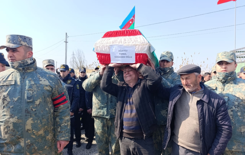 В Сабирабаде преданы земле останки считавшегося пропавшим без вести шехида Первой Карабахской войны Расула Агаева ВИДЕО