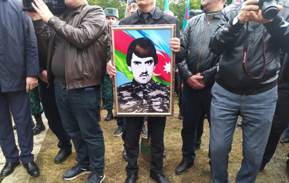 В Балакене преданы земле останки шехида Джаваншира Гасанова ВИДЕО