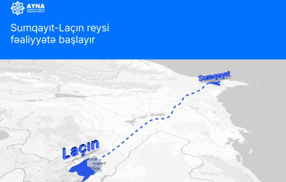 Sumqayıt-Laçın reysi fəaliyyətə başlayır VİDEO