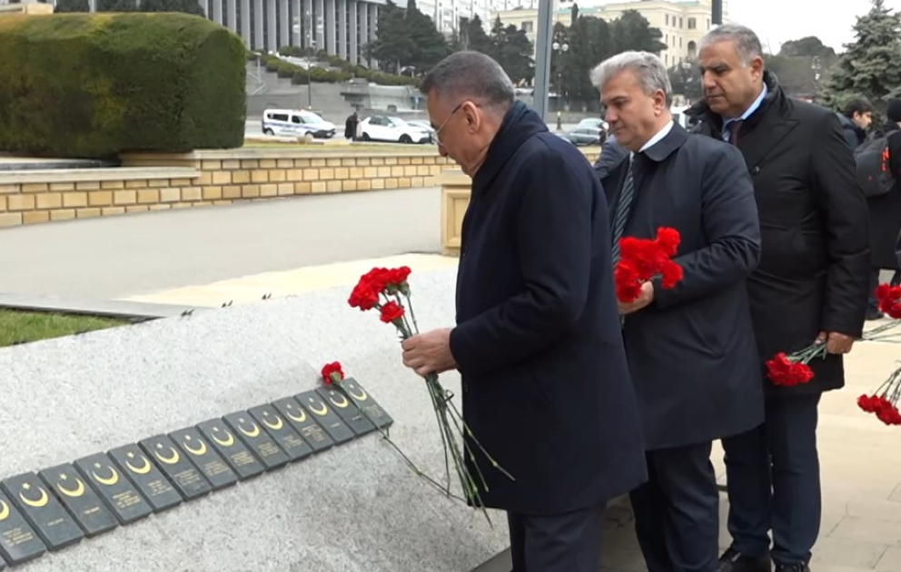 Türkiyə nümayəndə heyəti “Türk şəhidliyi” abidəsini ziyarət edib VİDEO