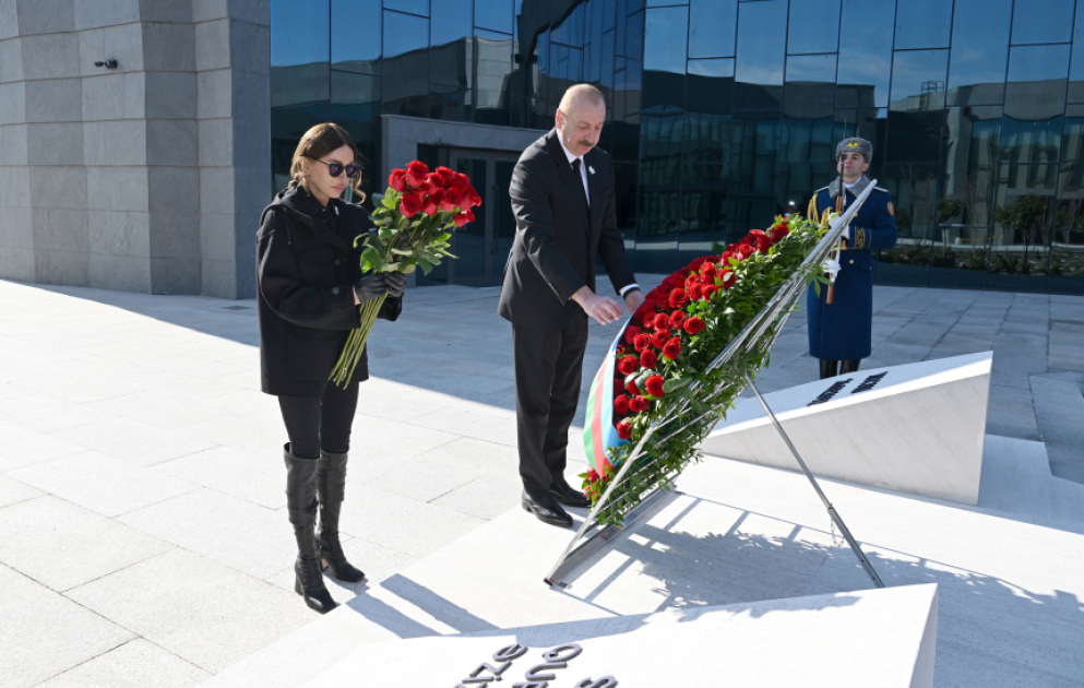 President Ilham Aliyev attended opening of Khojaly Genocide Memorial VIDEO