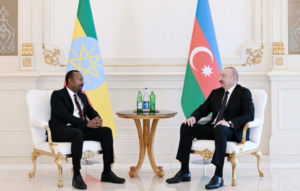 Entretien en tête-à-tête entre le président azerbaïdjanais et le Premier ministre éthiopien VIDEO